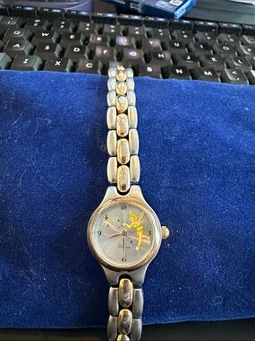 Disney Silver Tone Tinker Bell Bracelet Watch